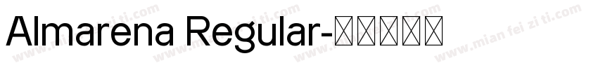 Almarena Regular字体转换